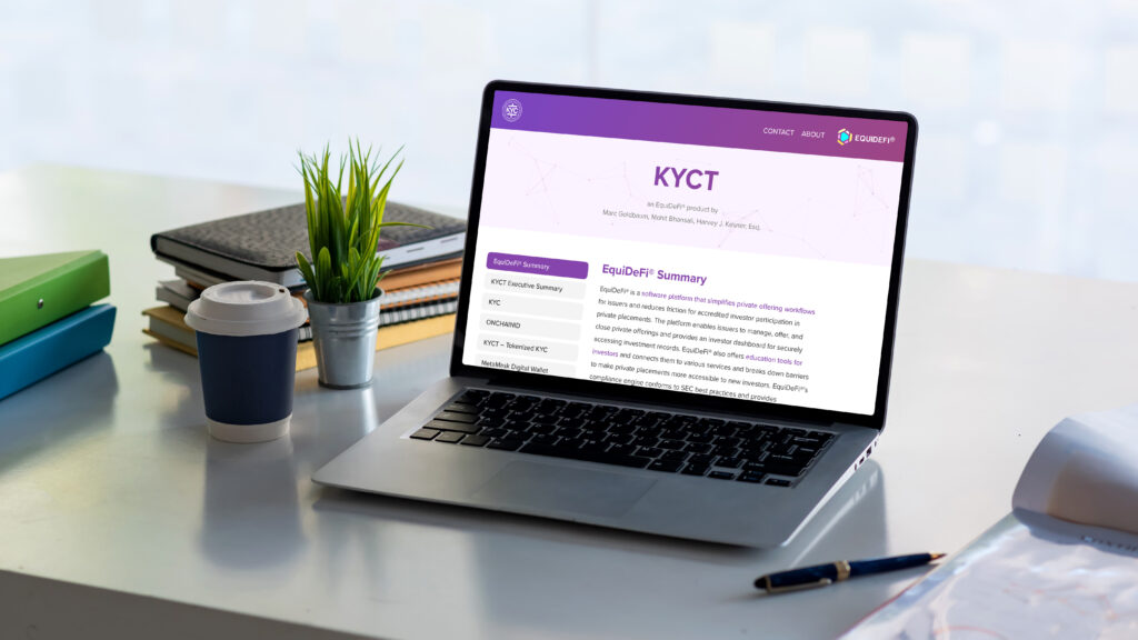 KYCT (Know Your Customer Token) is a secure and efficient solution for businesses to verify the identity of their customers and comply with regulatory requirements.